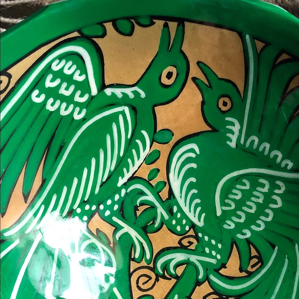 Hand-Painted Thunderbirds Bowl